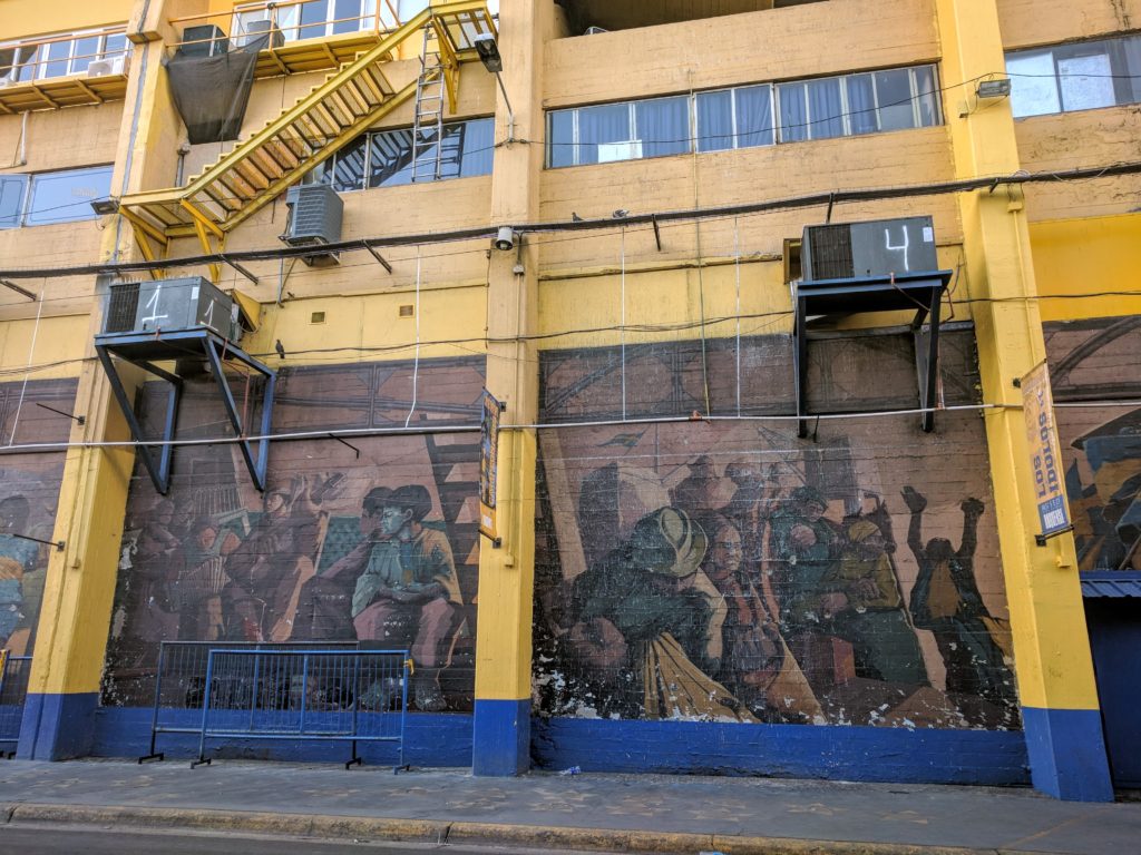 Facade du stade de la Boca, Buenos Aires - Argentine