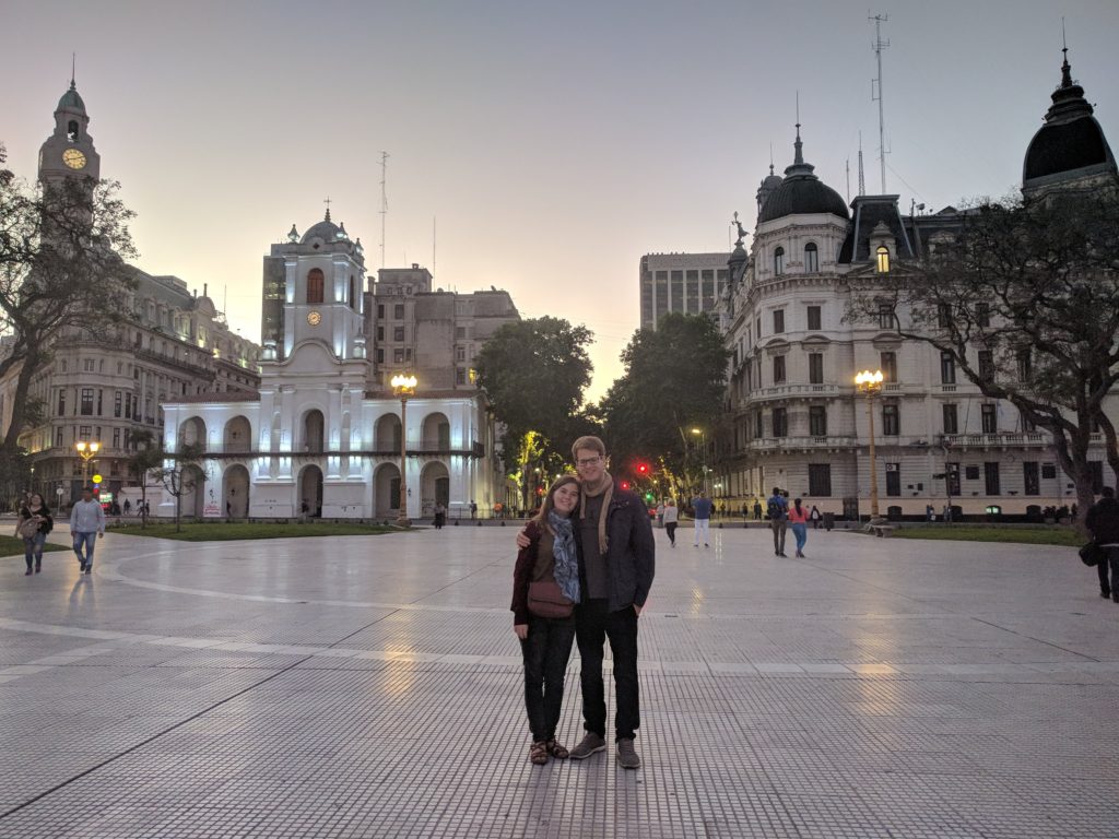 Sur la plaza de Mayo, Buenos Aires - Argentine