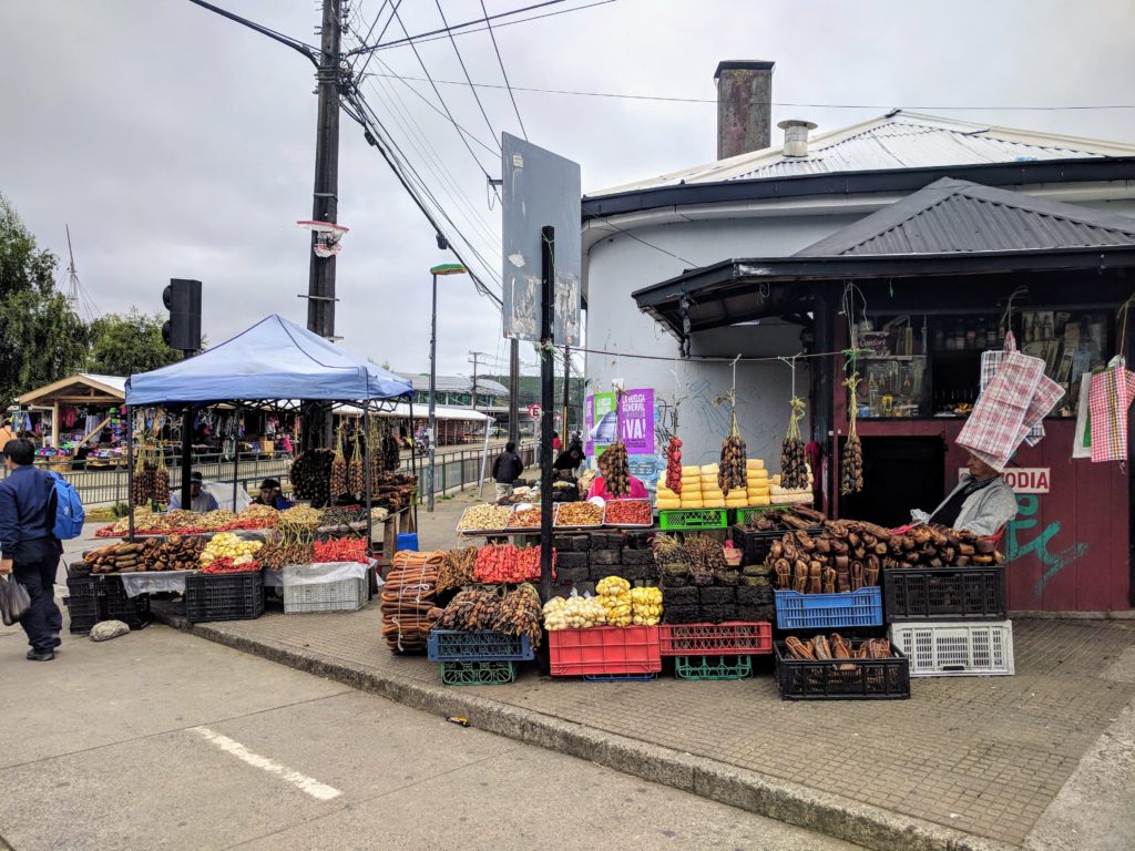 Vendeurs de rue - Puerto Montt, Chili