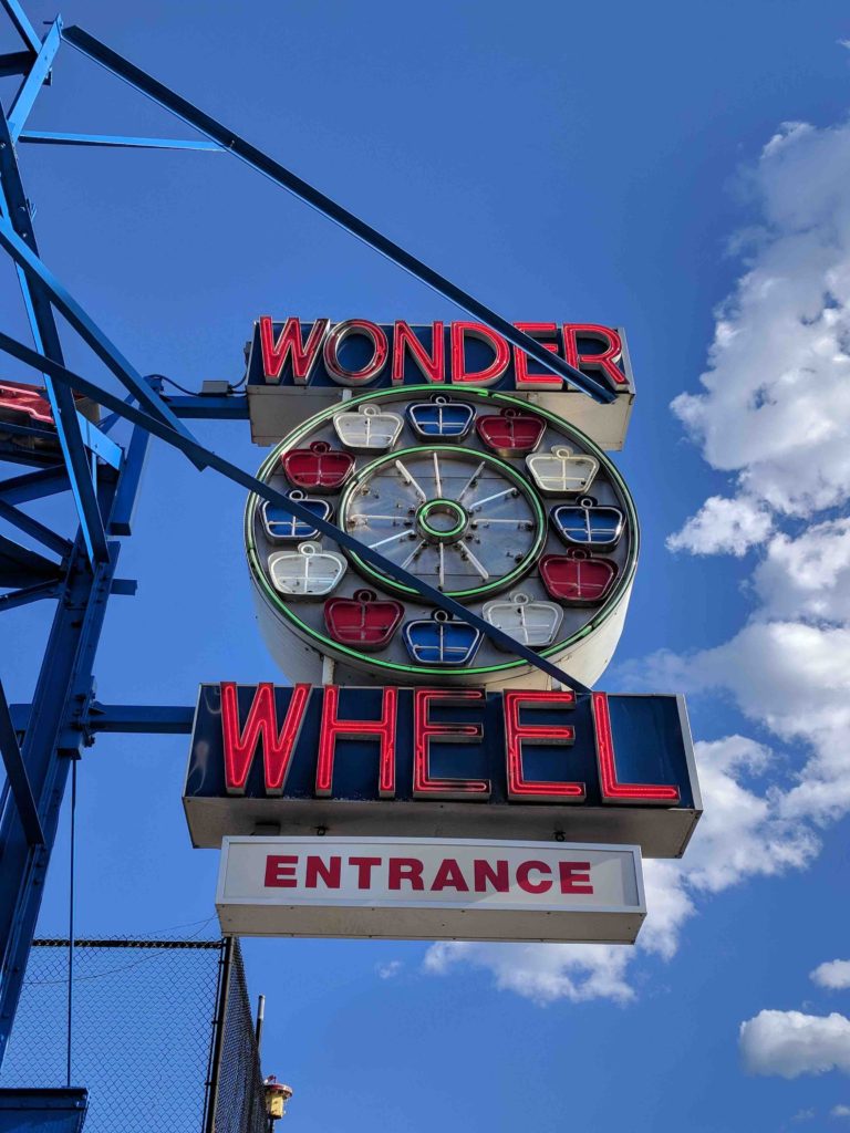 entree wonder wheel coney island