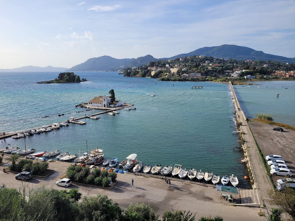 monastere Panagia Vlacherna vue d'en haut