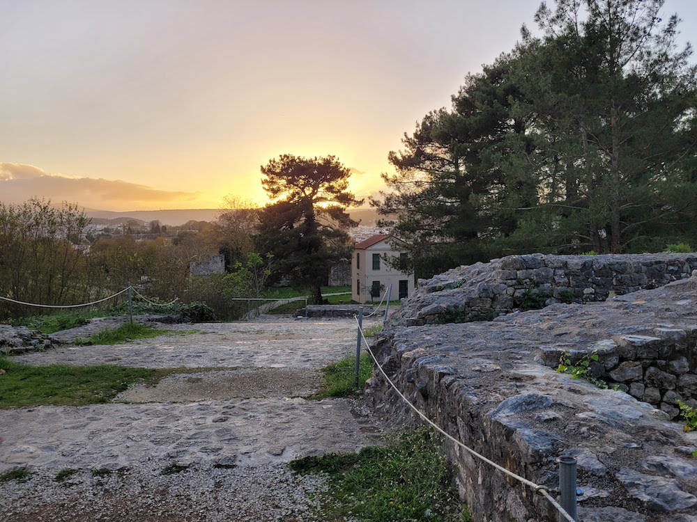 coucher de soleil sur la citadelle