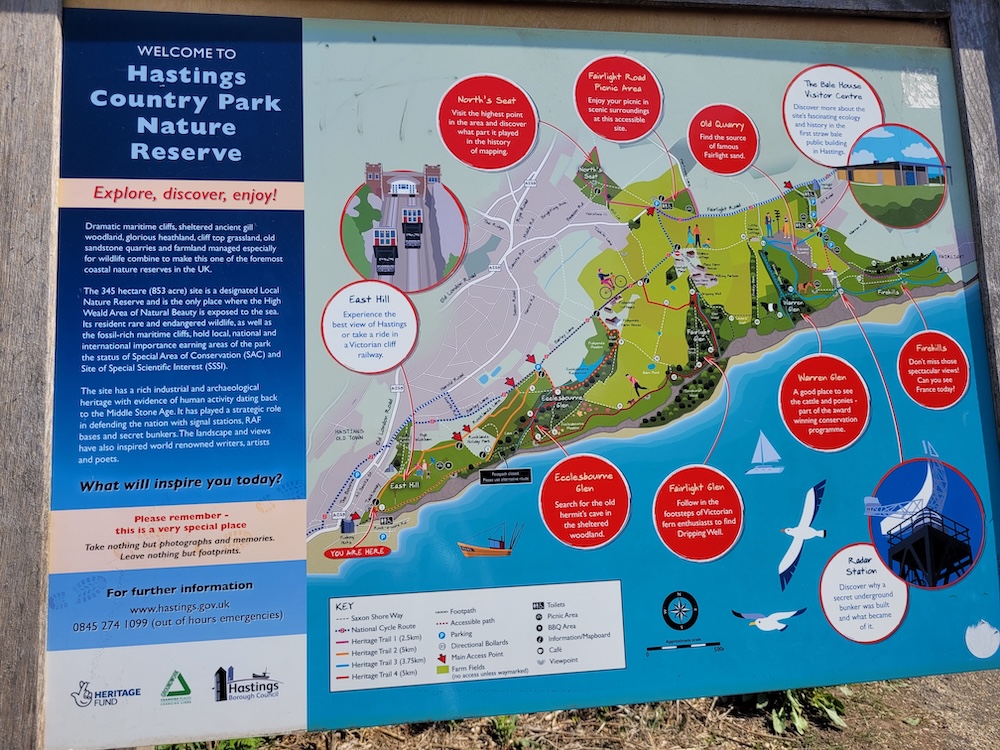 hastings country park carte