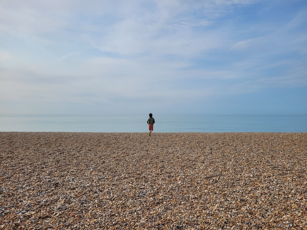 plage de galets hastings