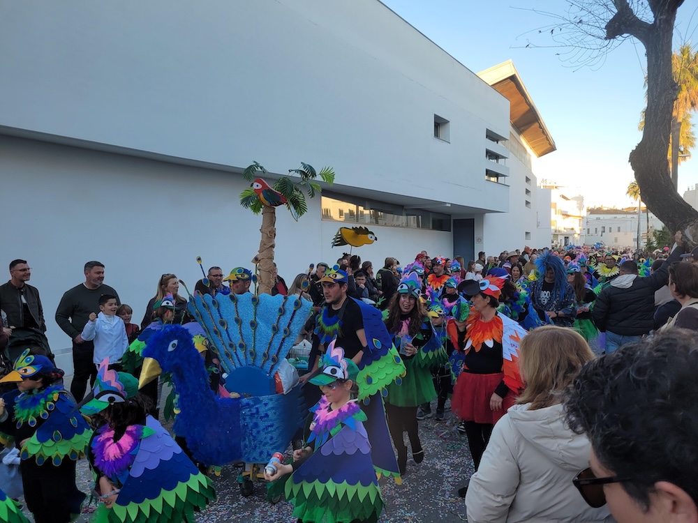 parade carnaval conil de la frontera andalousie en hiver